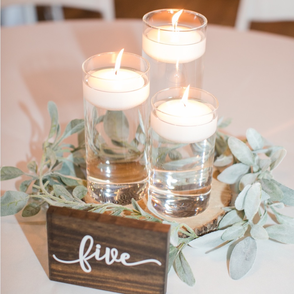 Wedding Table Numbers Wood 1-12